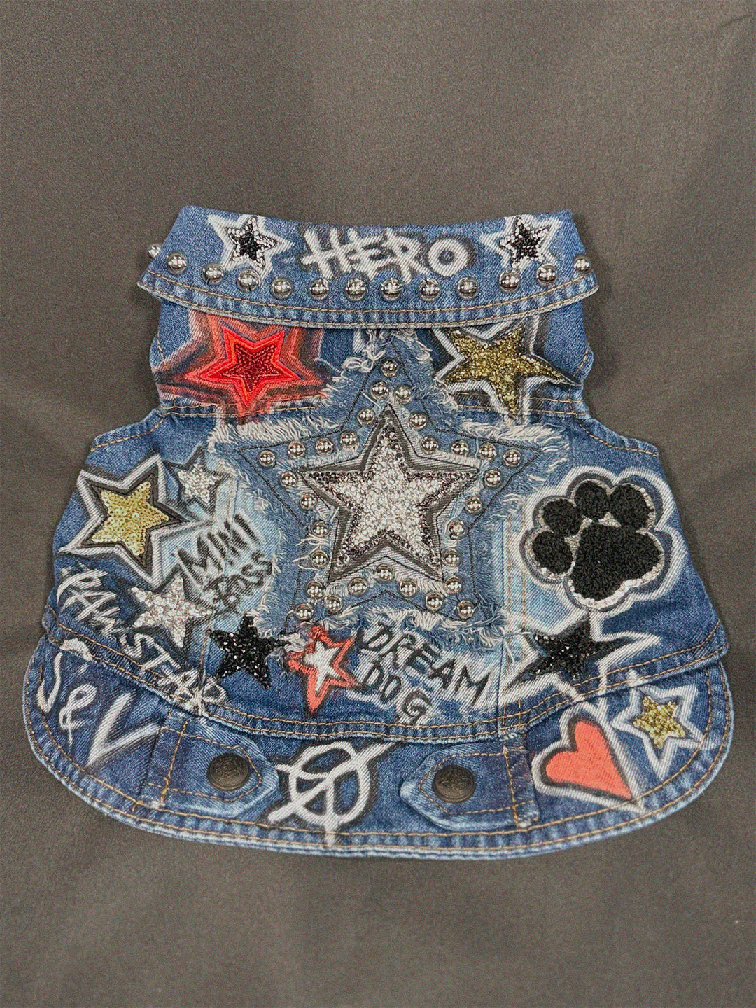 Pup-Star Blue Denim Dog Jacket