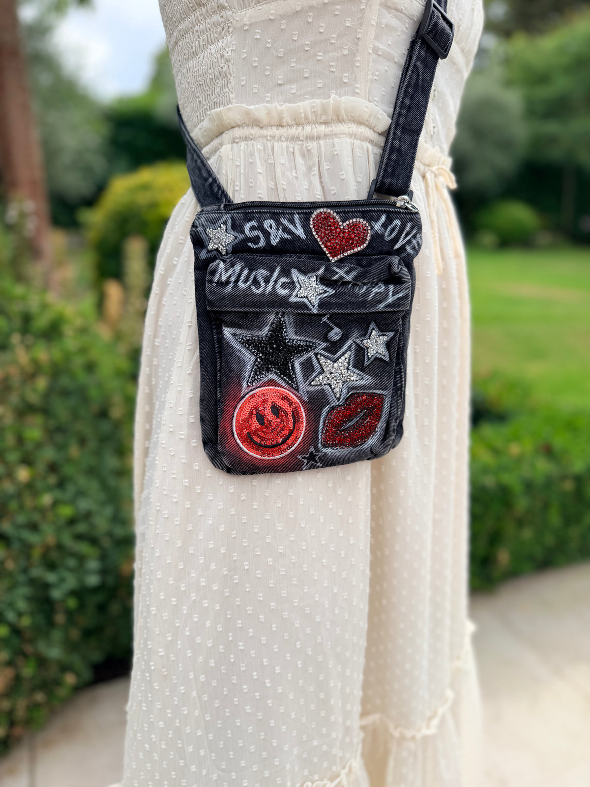 Rebel Kiss Crossbody Phone Bag