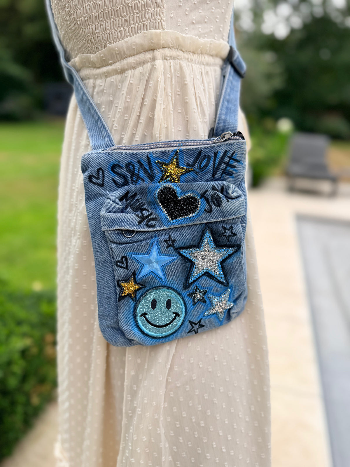 Electric Blue Crossbody Phone Bag