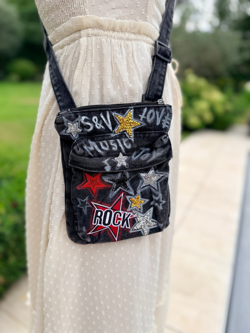 Rock Anthem Crossbody Phone Bag