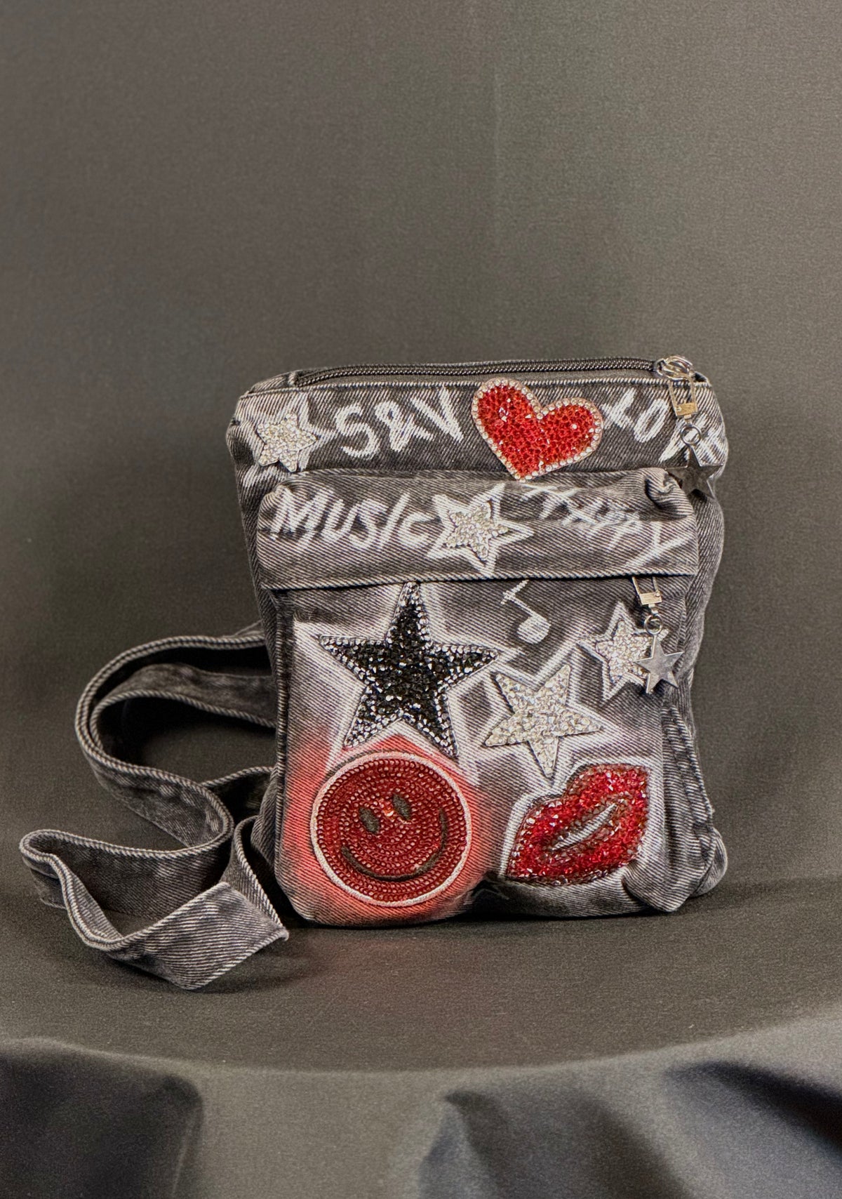 Rebel Kiss Crossbody Phone Bag