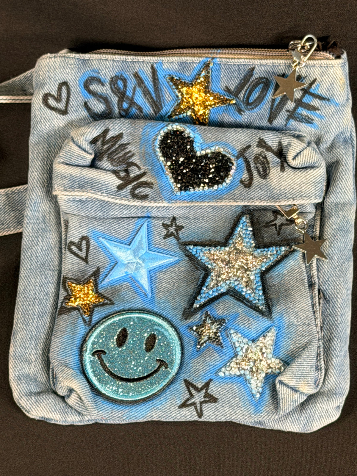 Electric Blue Crossbody Phone Bag