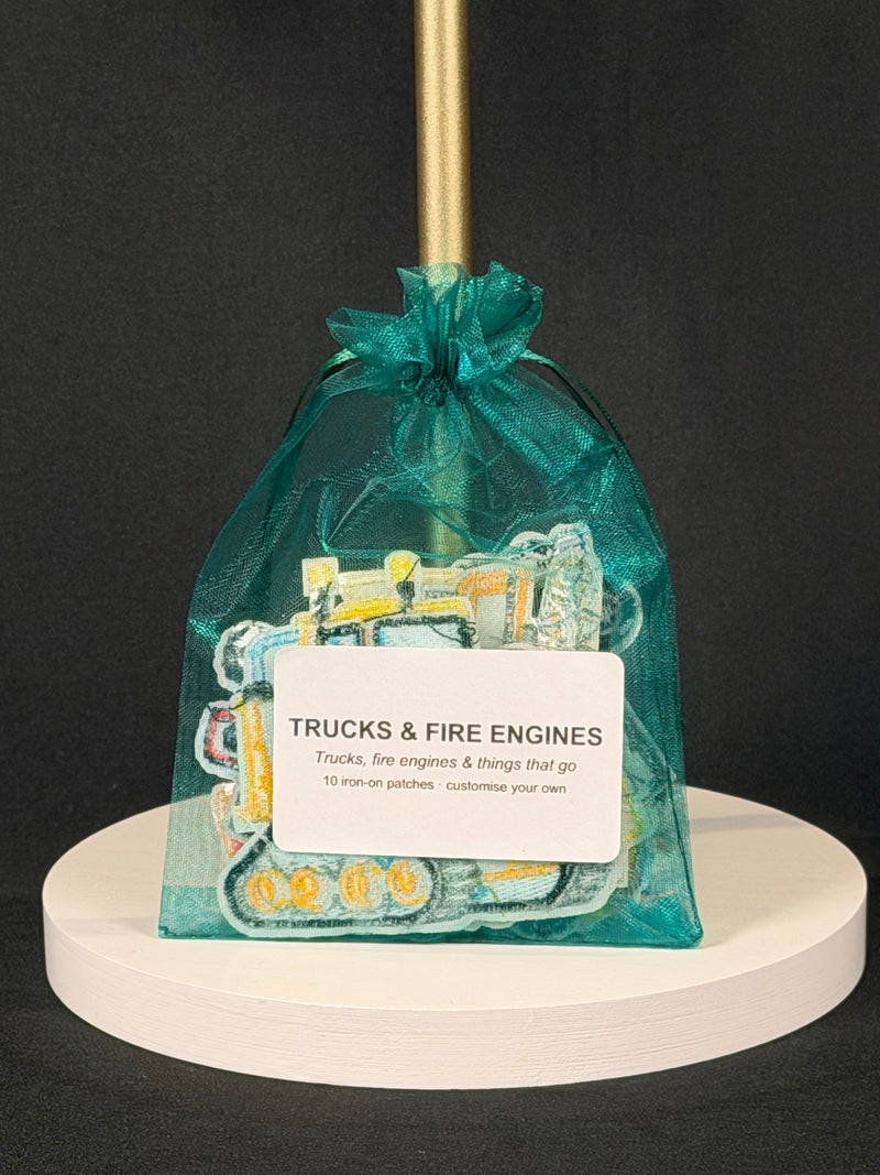 Trucks & Fire Engines Patch Pack