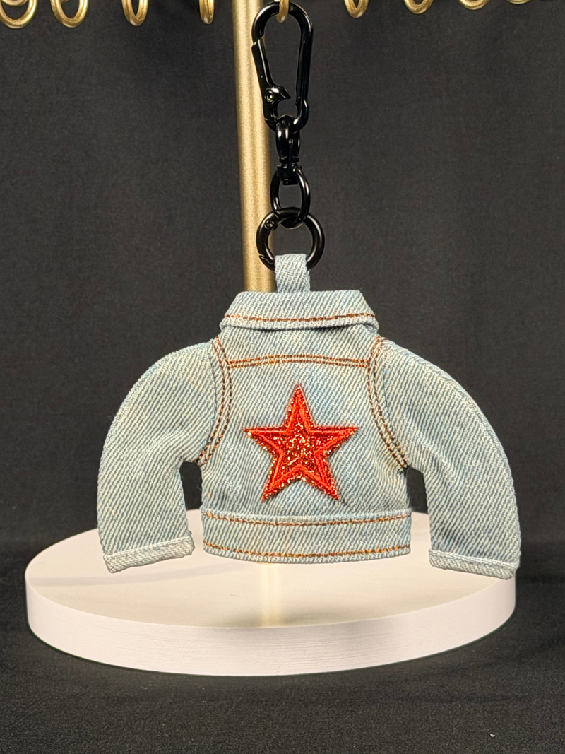 Ruby Star Bag Charm