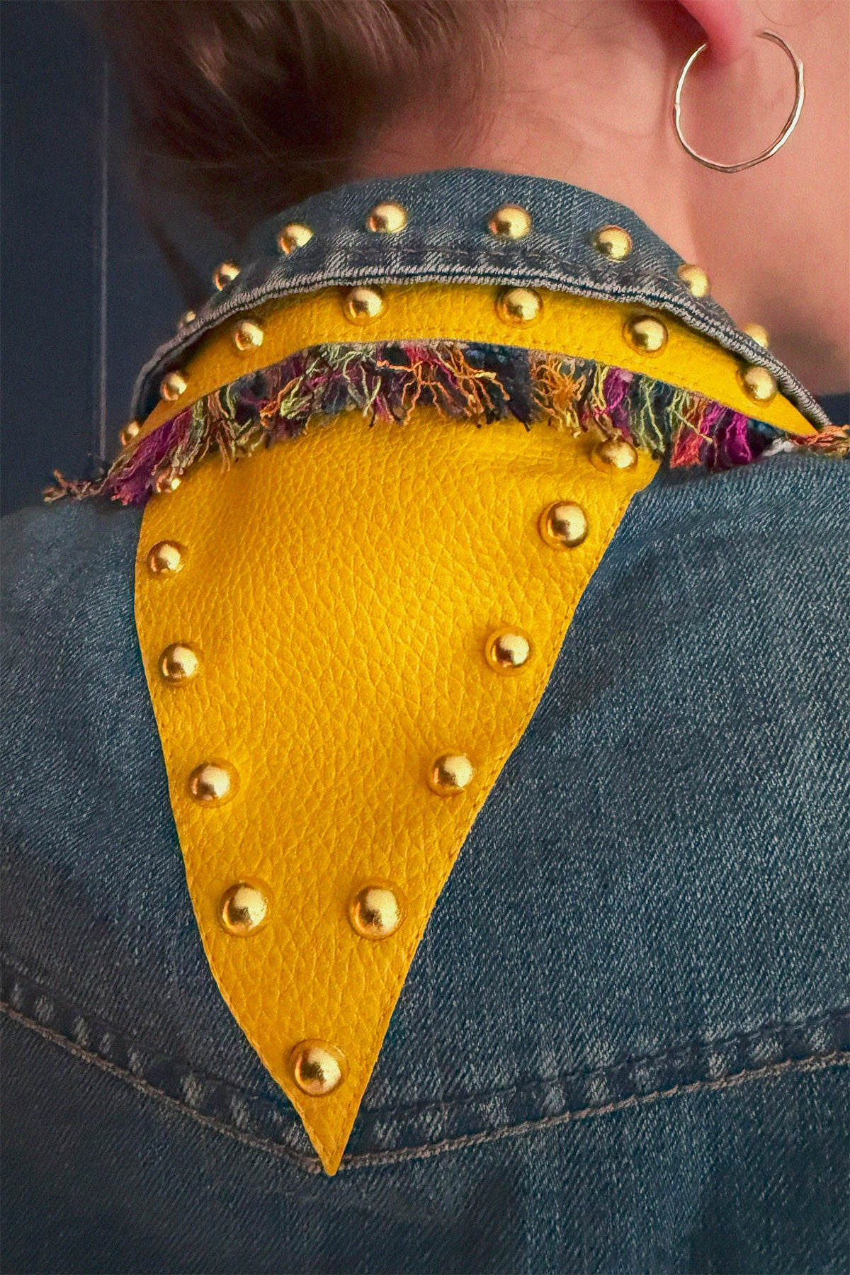 SUNNY Denim Gilet lifestyle — Skinner & Vale upcycled denim gilet