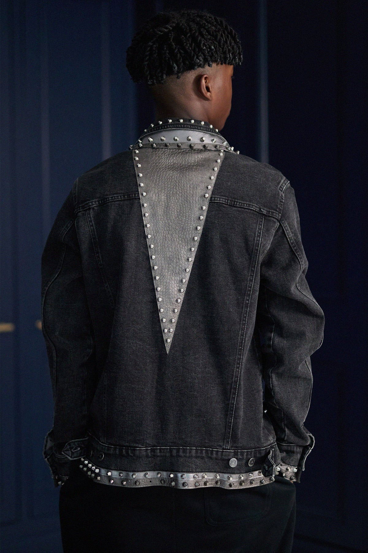 KANE Denim Jacket lifestyle — Skinner & Vale upcycled denim jacket
