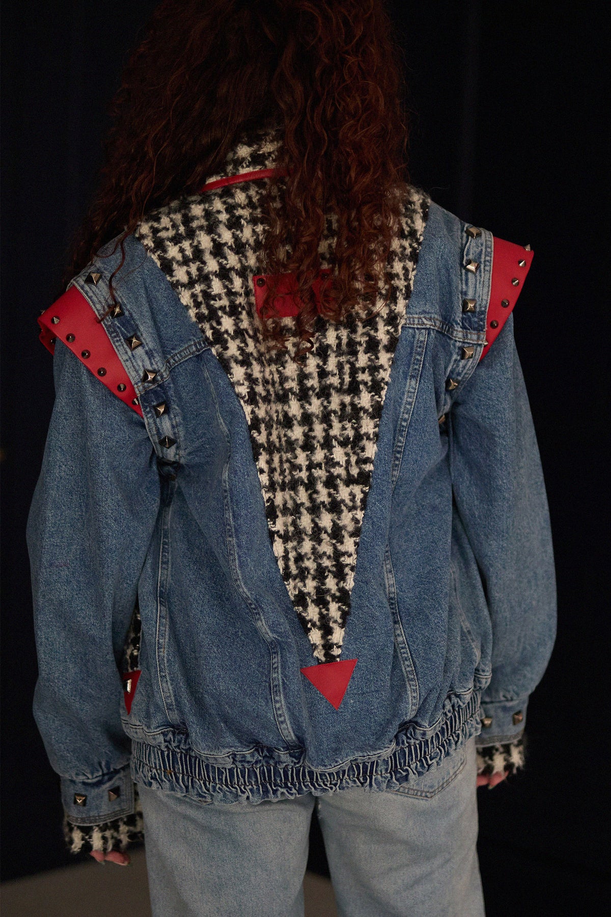 MJ Denim jacket lifestyle — Skinner & Vale upcycled denim jacket