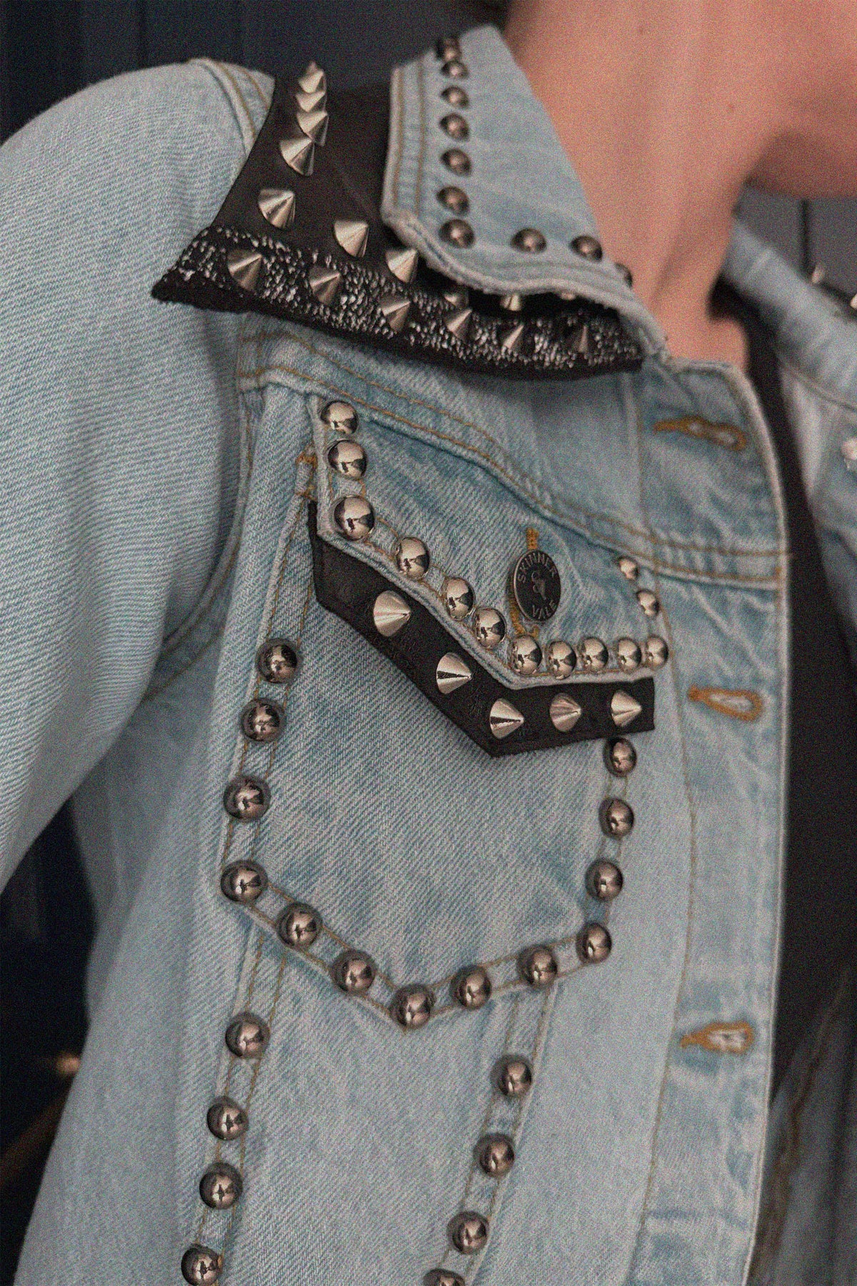 ZIGGY Denim Jacket lifestyle — Skinner & Vale upcycled denim jacket